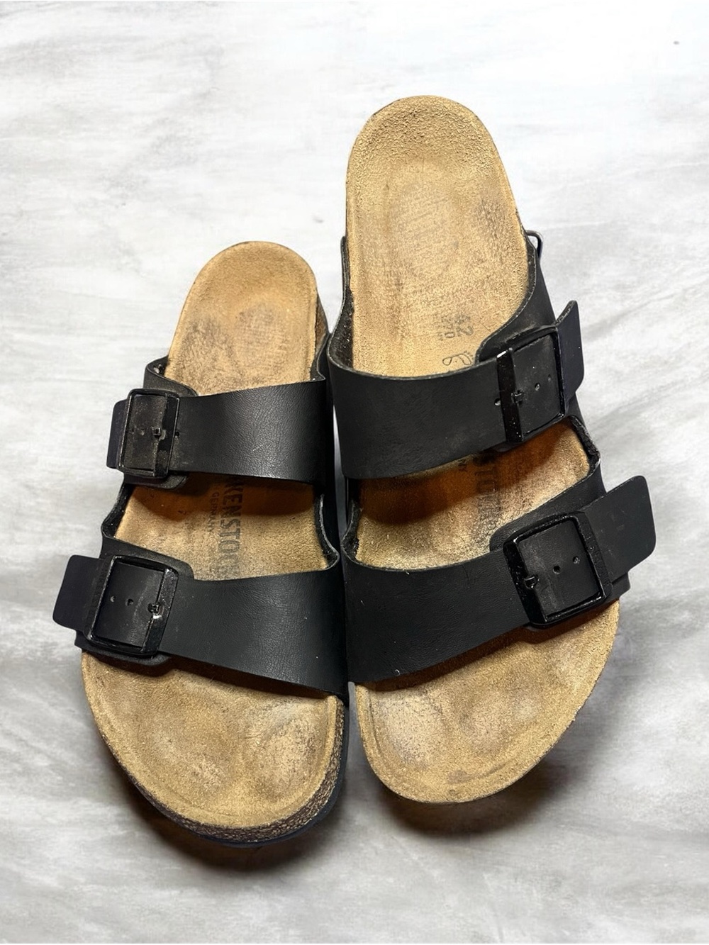 Birkenstock Black Two-Strap Sandals